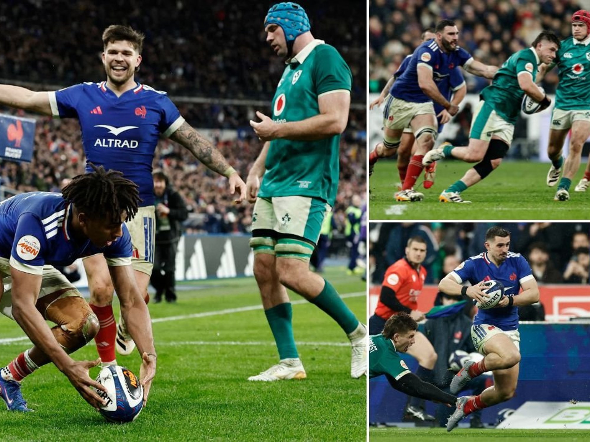 Ireland battered by France in Six Nations opener to underline favourites tag