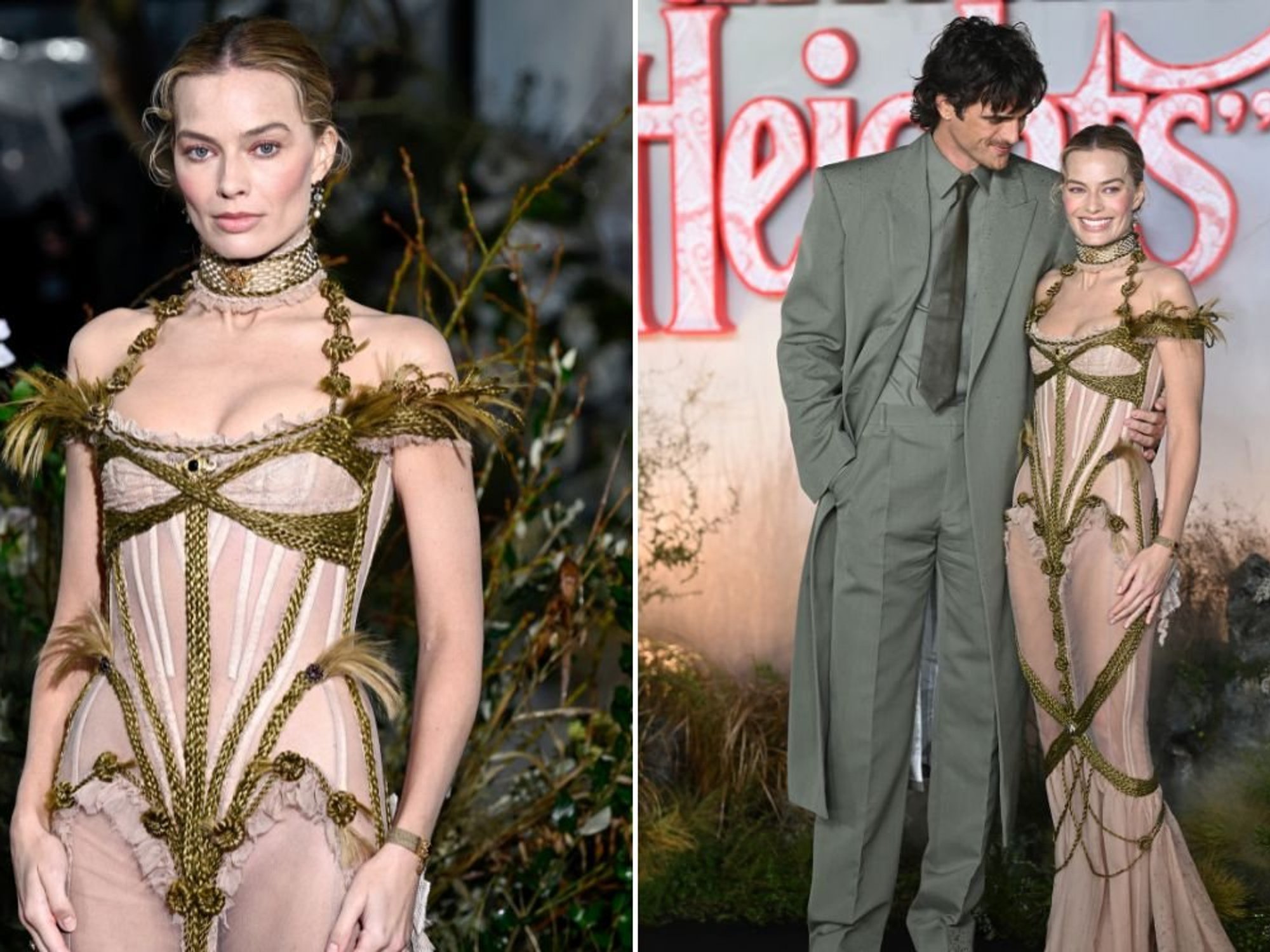 Margot Robbie leaves onlookers gobsmacked with racy Wuthering Heights premiere outfit: 'Give her a coat!'