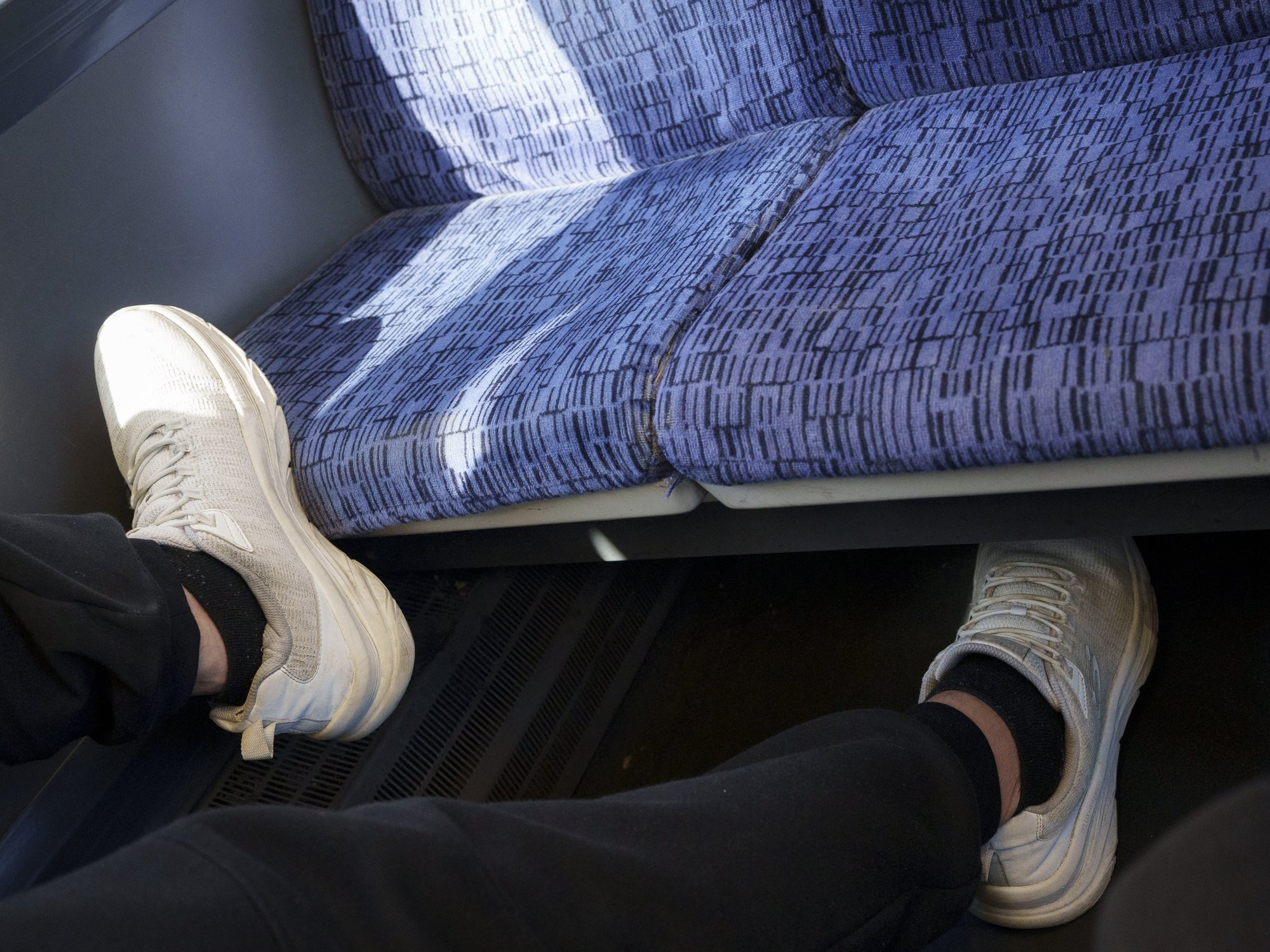 More than half of Britons want to see 'rude' commuters fined £20 for putting their feet on chairs