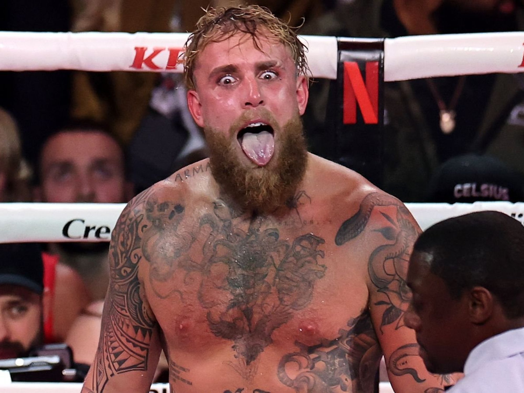 Jake Paul targets huge fight for boxing return after Anthony Joshua broke his jaw in four places