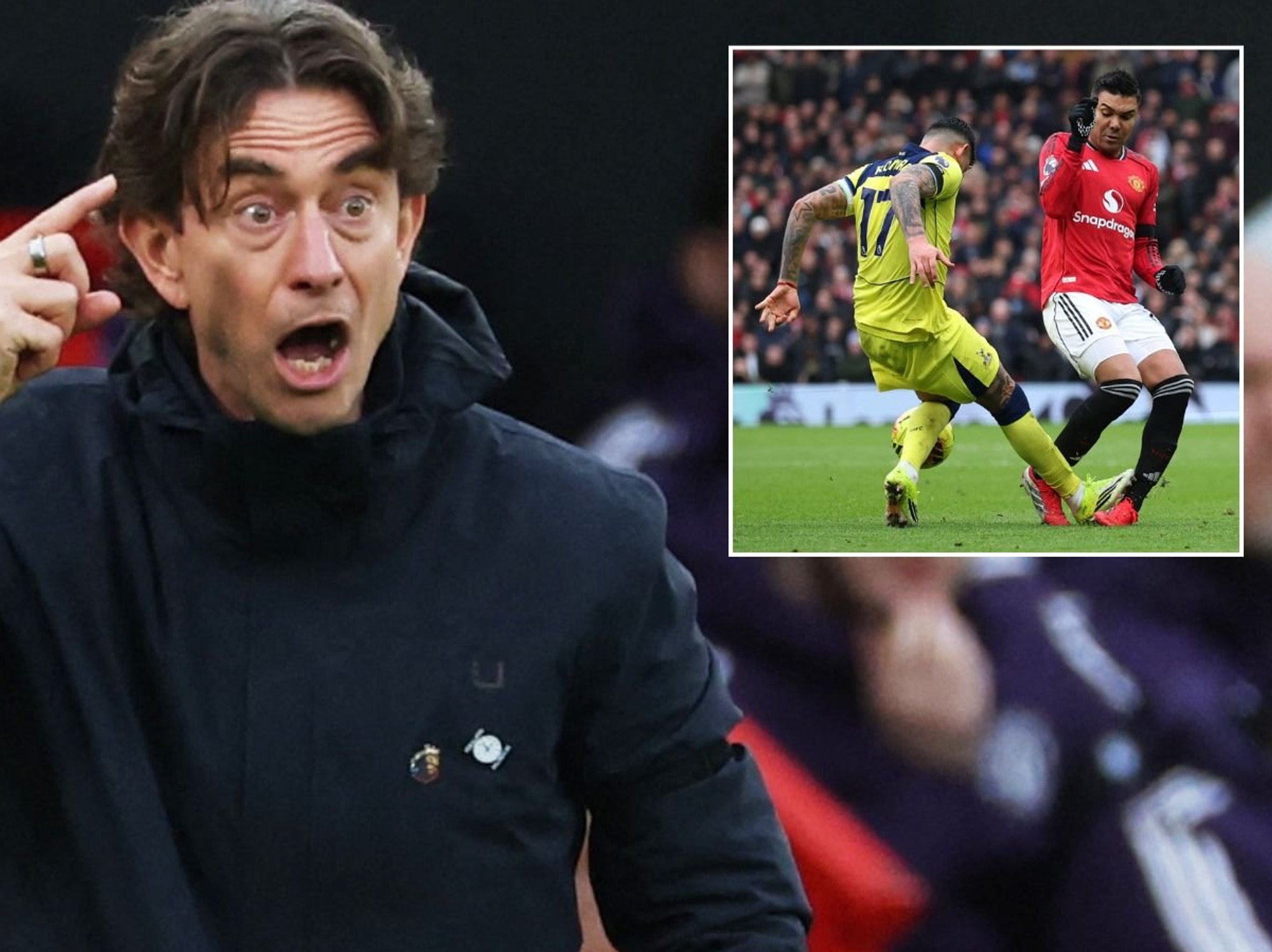 Thomas Frank makes Cristian Romero feelings clear after Tottenham star's red card in Man Utd defeat