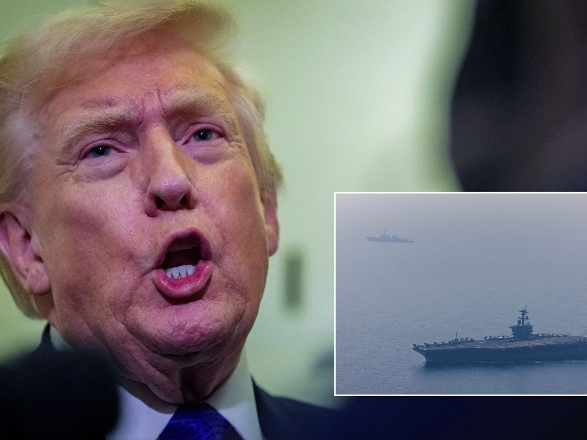Donald Trump threatens to 'do a Venezuela' and warns Iran of 'steep consequences' as US armada re...