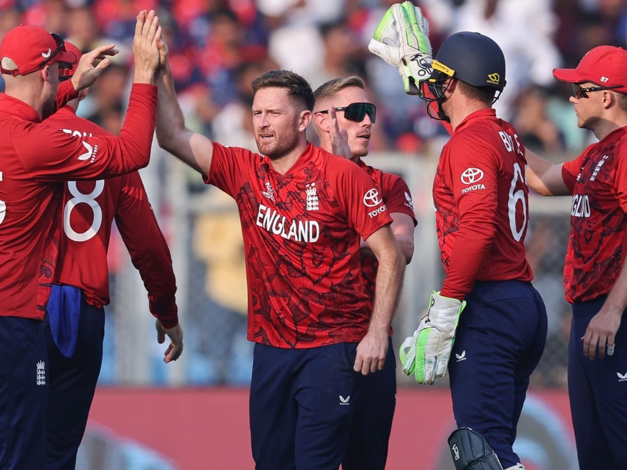 England survive major scare to beat Nepal in opening match of T20 World Cup