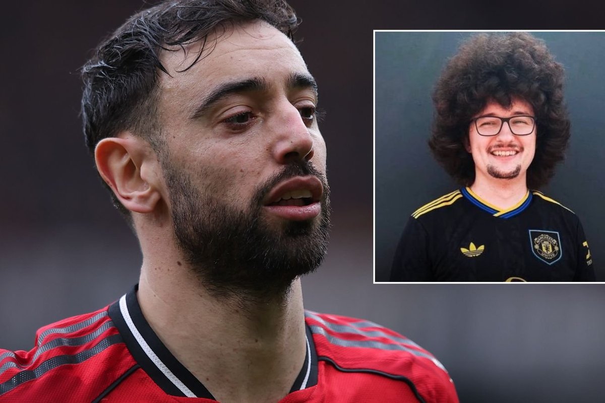 Bruno Fernandes gives blunt response when asked about Man Utd fan who won't cut his hair until five games won