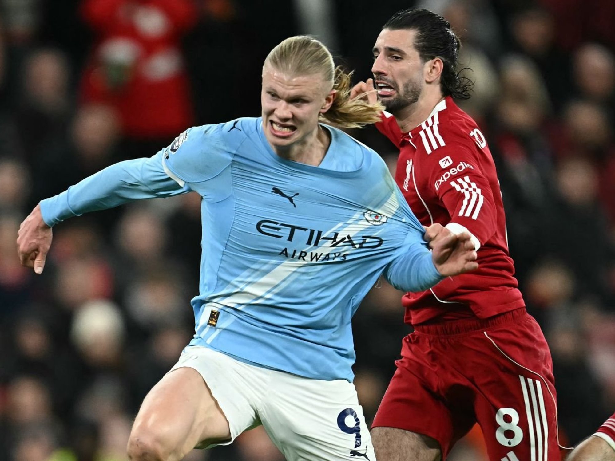 Erling Haaland makes feelings clear on VAR controversy after frantic end to Man City win over Liverpool