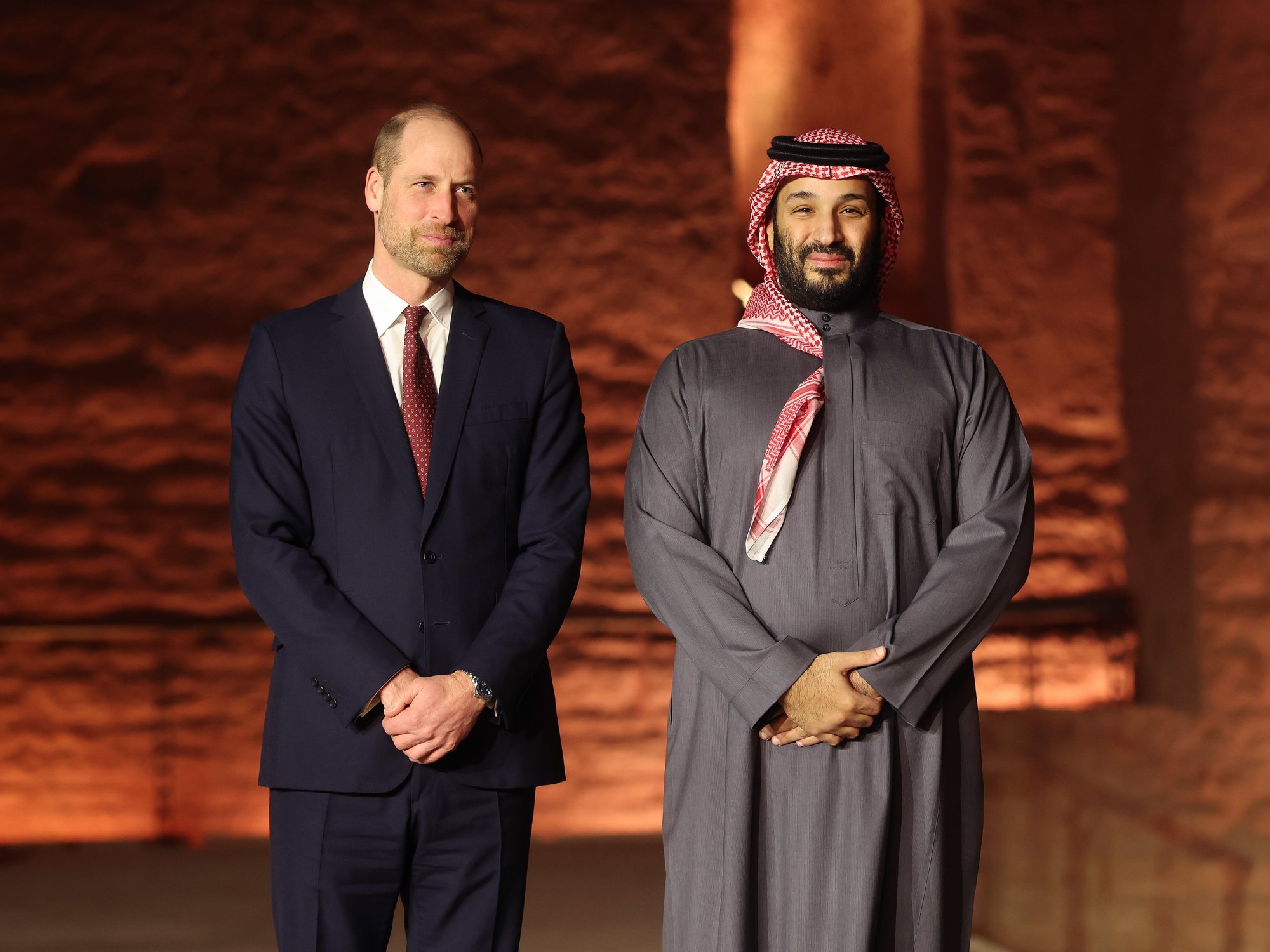 Prince William holds talks with Saudi Arabian Crown Prince after calls to shine light on human ri...