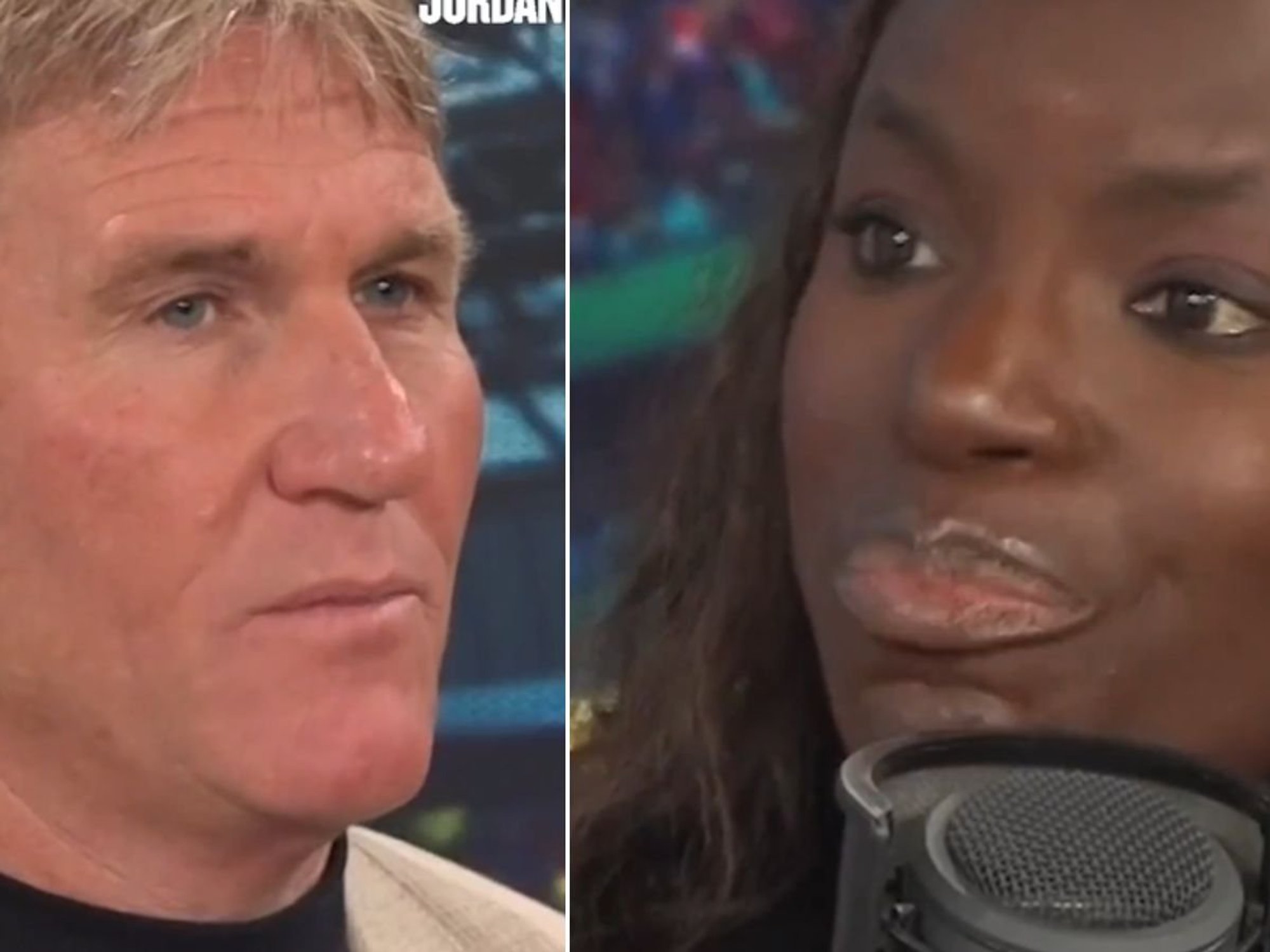 Football fans in agreement after Simon Jordan tears Eni Aluko apart while sitting right next to her