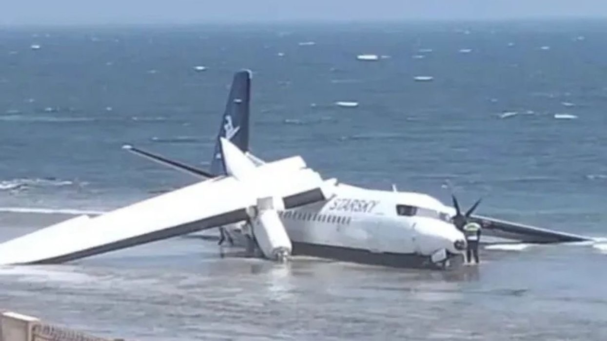 Plane carrying 55 passengers crashes into Indian Ocean just moments after take-off