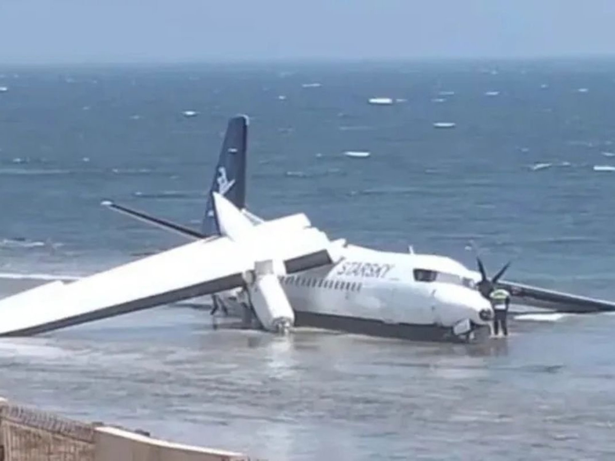Plane carrying 55 passengers crashes into Indian Ocean just moments after take-off