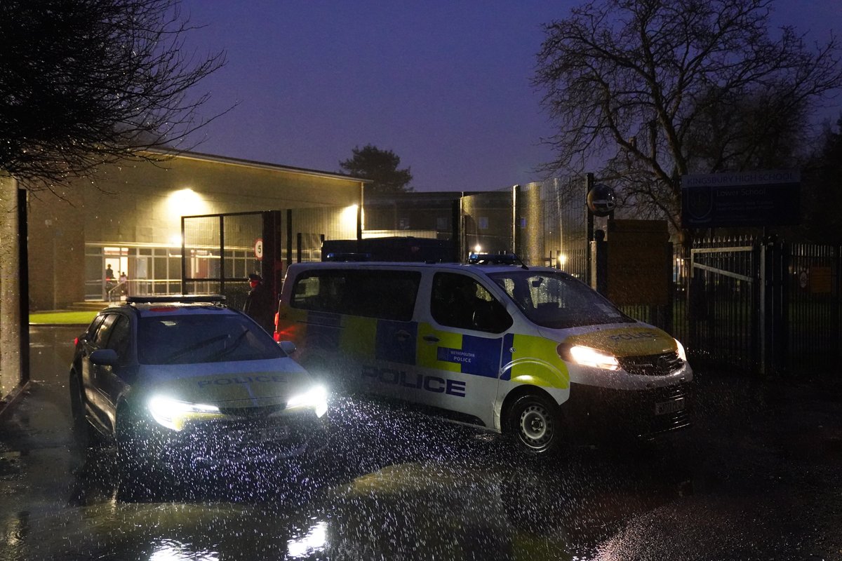 Counter-terrorism police take over London school stabbing investigation as teenager arrested