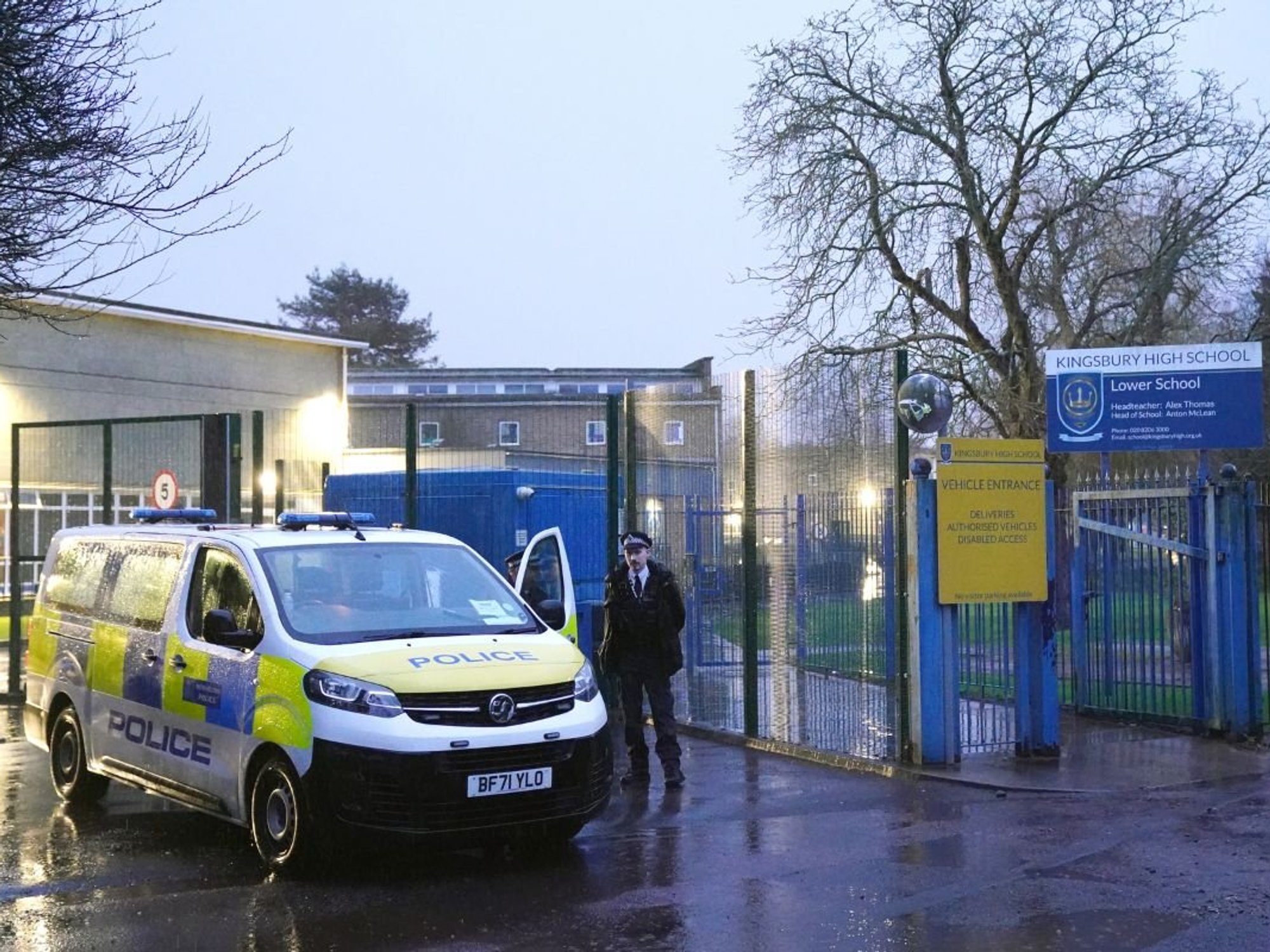 London school stabbing suspect is a former pupil and was arrested at mosque