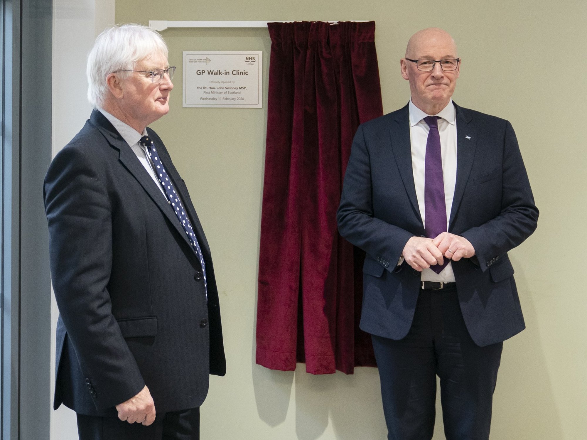 John Swinney opens Scotland's first walk-in GP clinic in Edinburgh