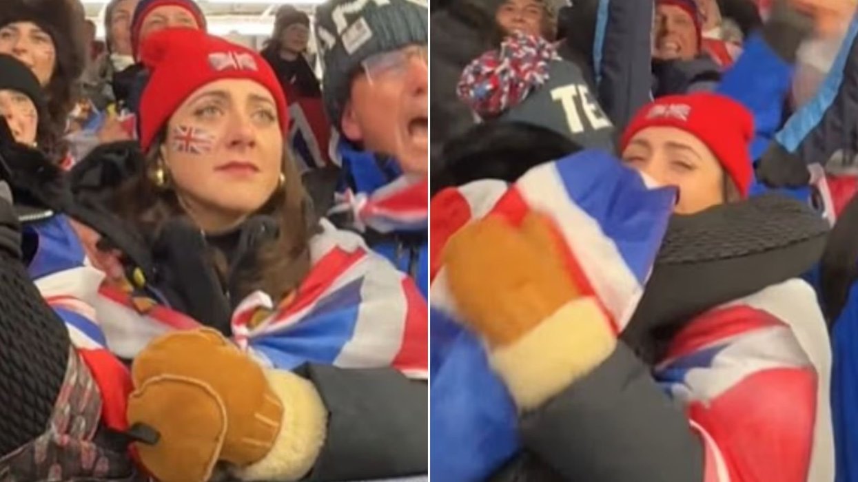 Matt Weston's fiancee's emotional reaction to Winter Olympics gold medal caught on camera