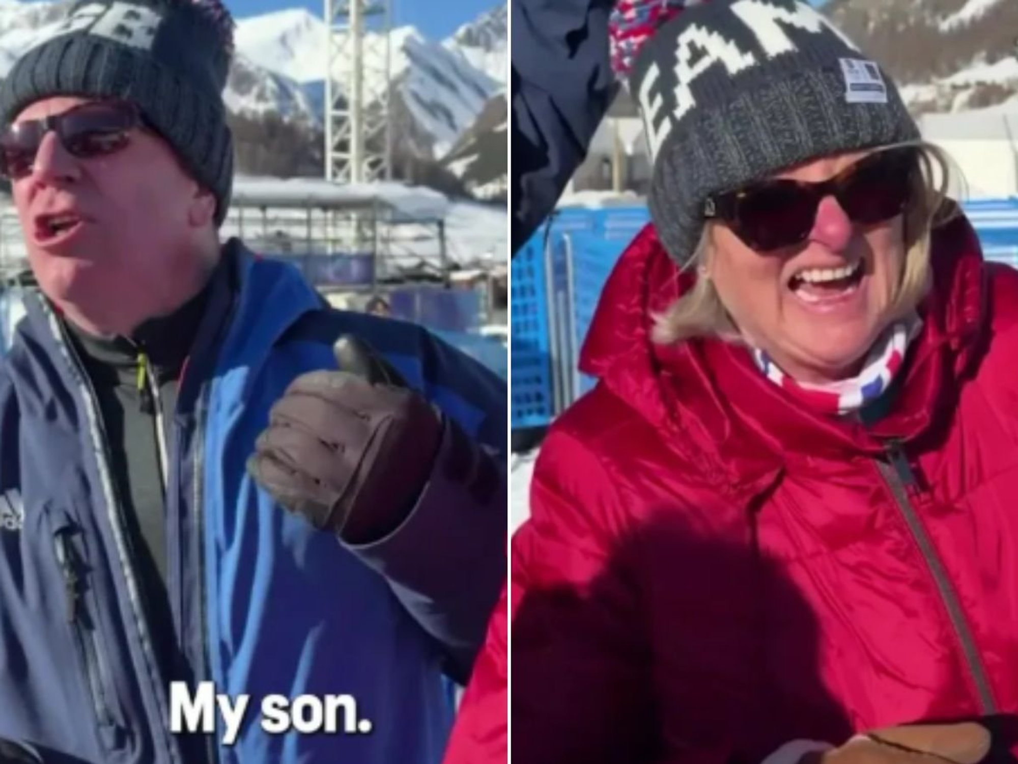 Huw Nightingale's parents give hilarious interview after Team GB star wins gold medal at Winter Olympics