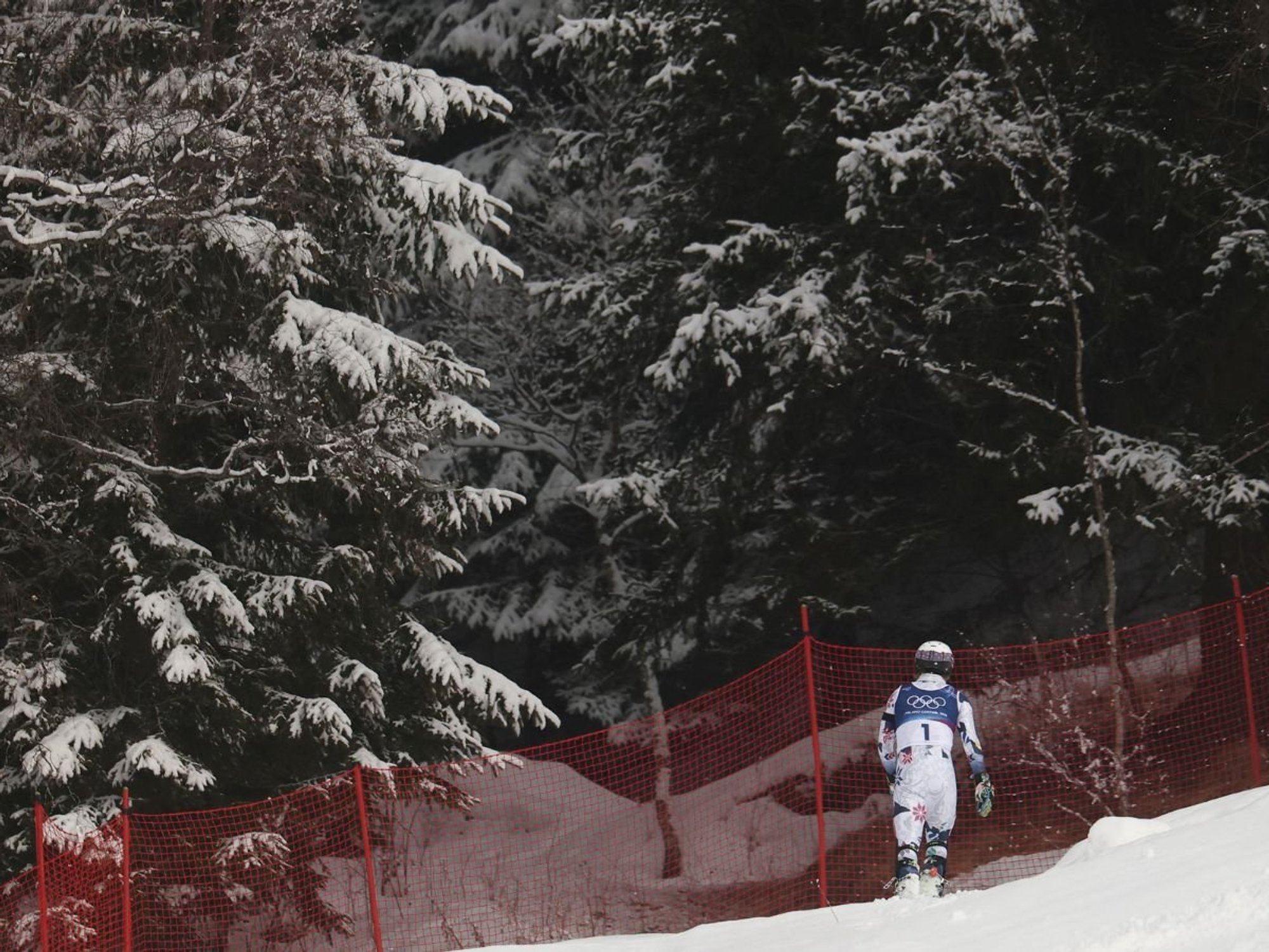 Winter Olympics skier storms off into the woods after missing out on gold days after grandfather's death