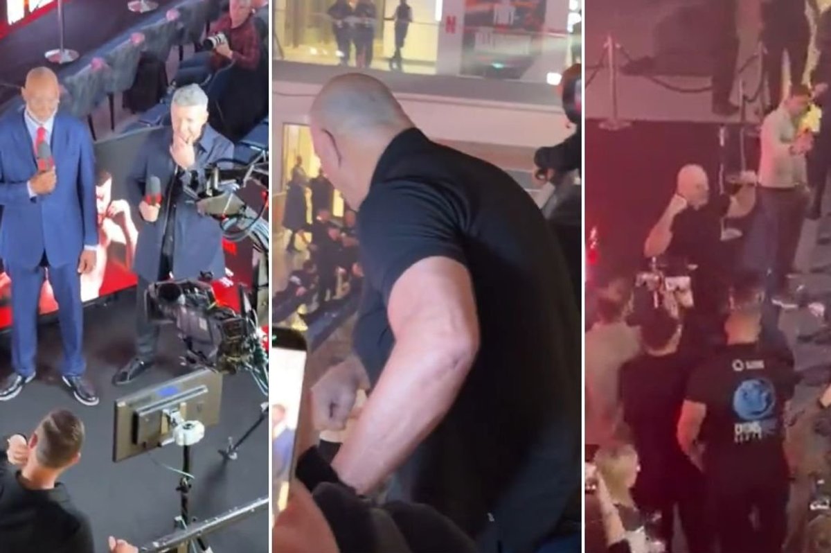 John Fury hunts down Carl Froch backstage after exploding prior to Tyson Fury's press conference