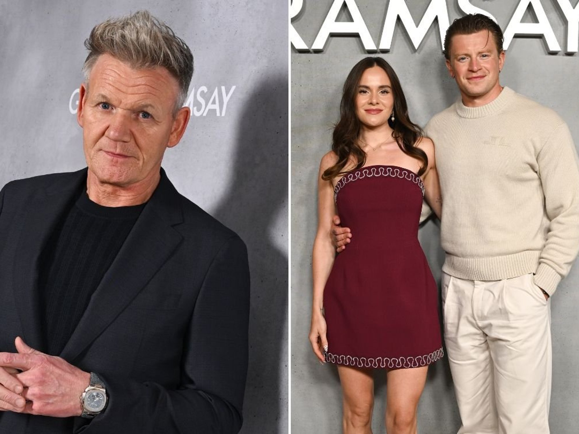 Holly Ramsay and Adam Peaty put on public show of support for dad Gordon as he launches new proje...