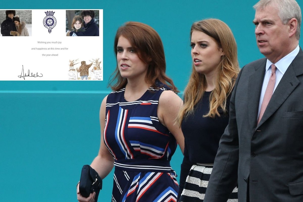 Andrew's Christmas card to Epstein revealed as disgraced former royal included photos of Beatrice and Eugenie