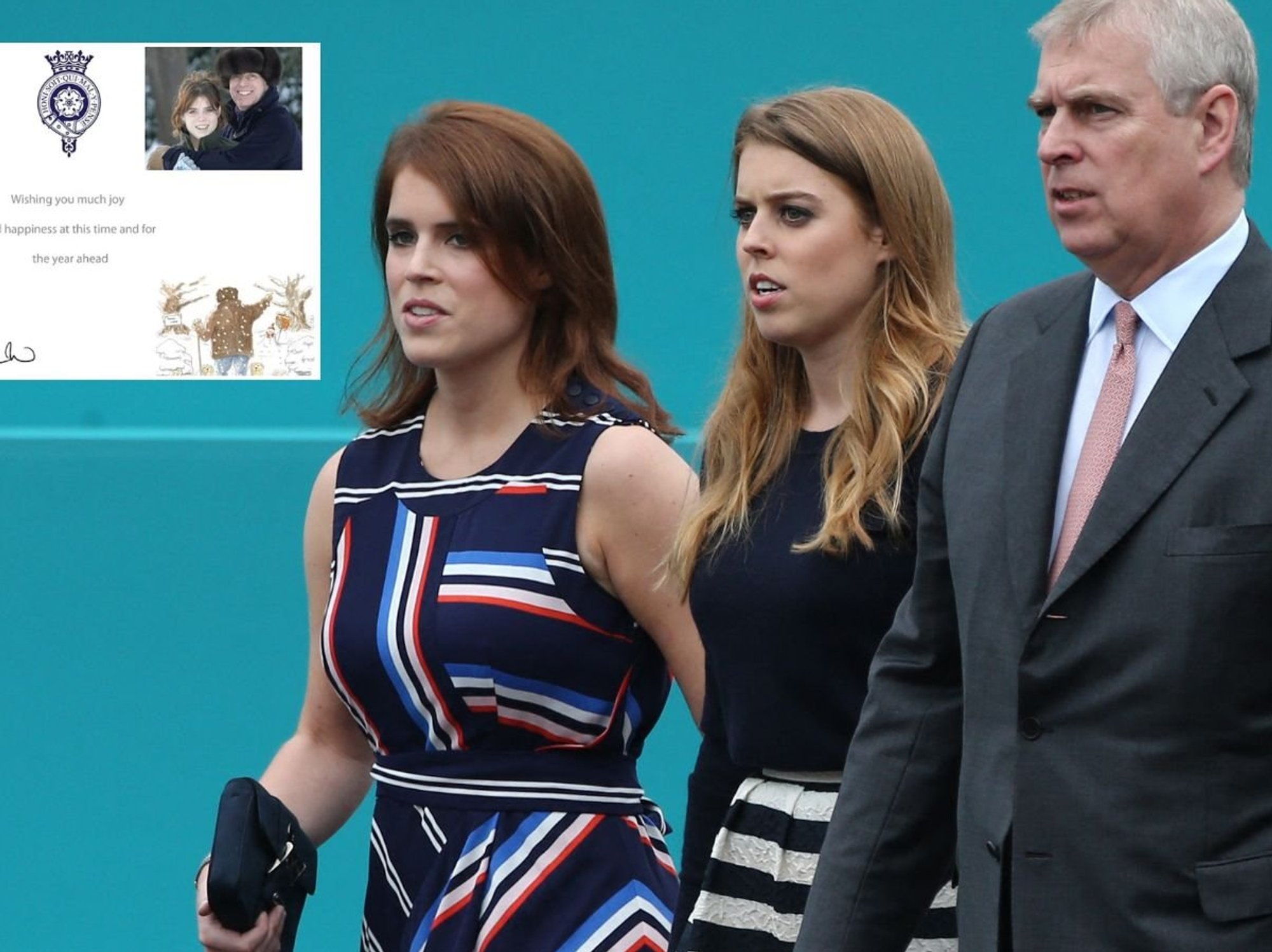 Andrew's Christmas card to Epstein revealed as disgraced former royal included photos of Beatrice...