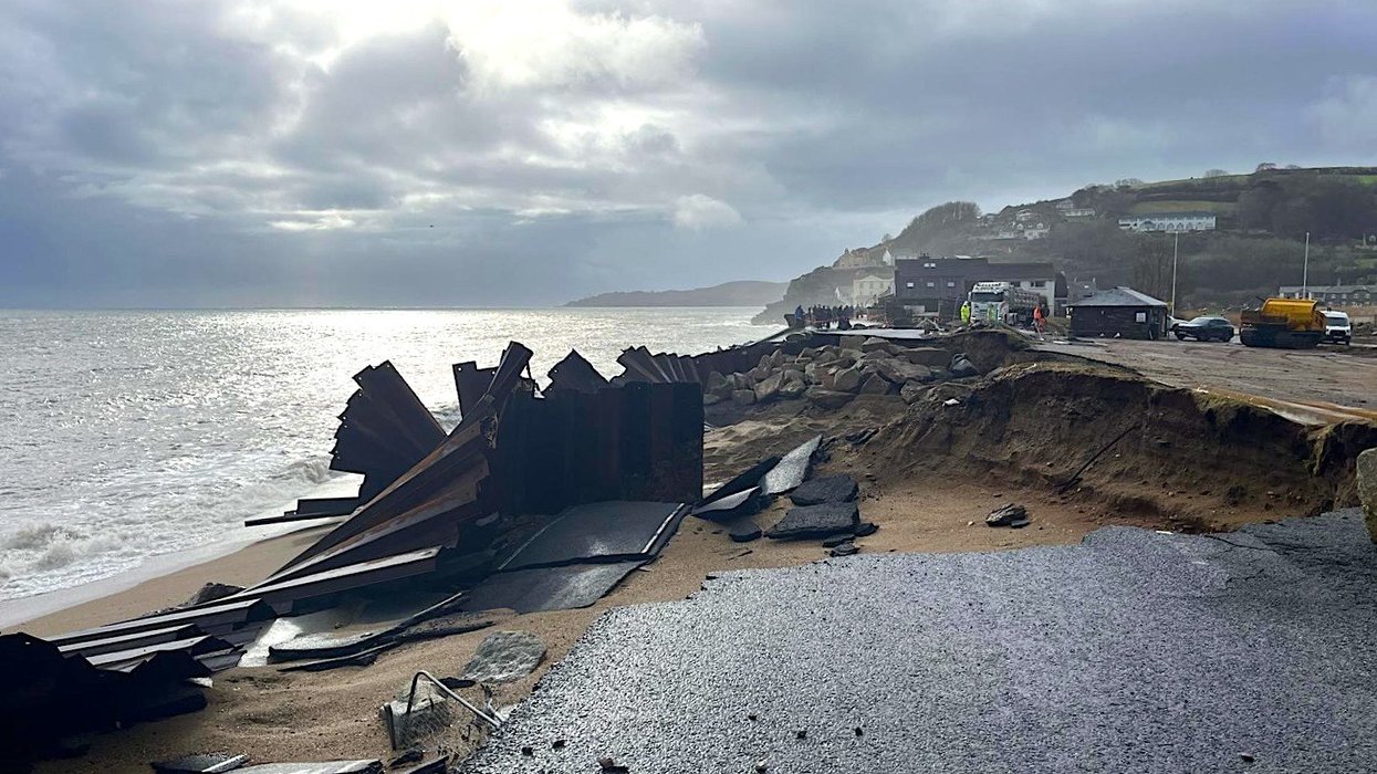 Villagers stranded after storm destroys road that connects them to outside world