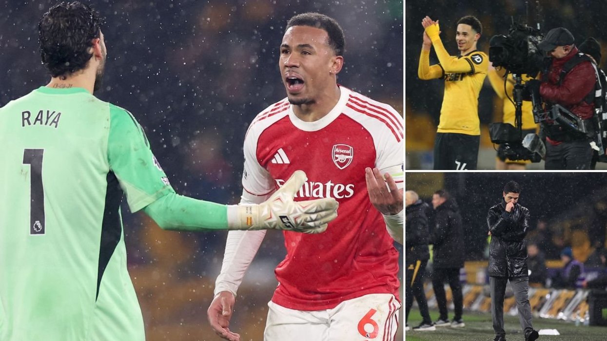 Arsenal bottle two-goal lead against Wolves with last-minute goal as title jitters continue