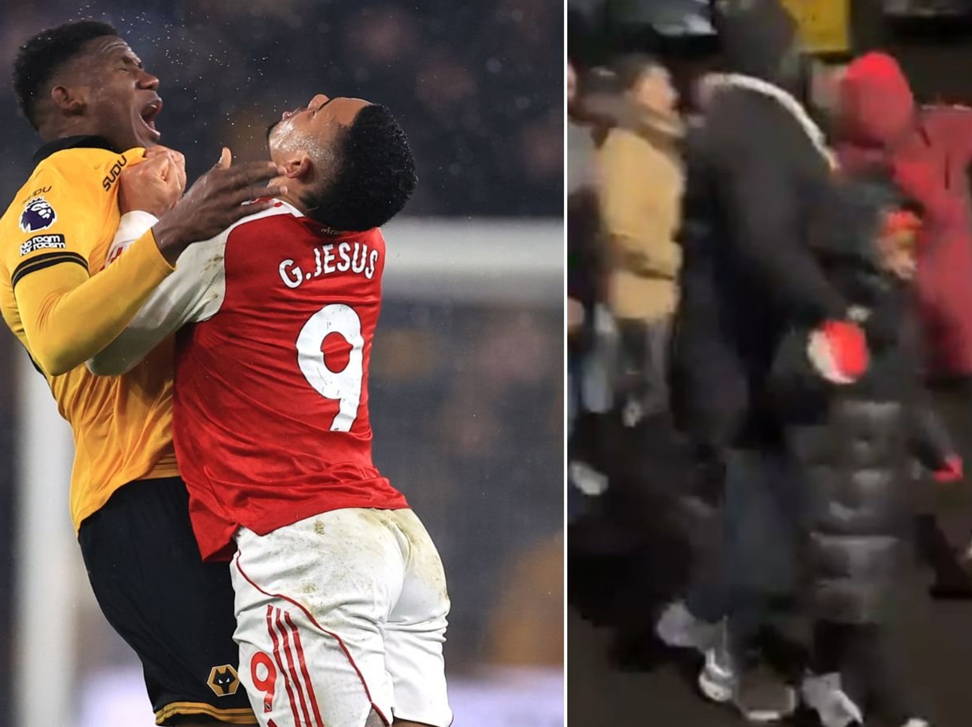 Arsenal fans go into meltdown, with one blaming the weather, after capitulating in Wolves draw