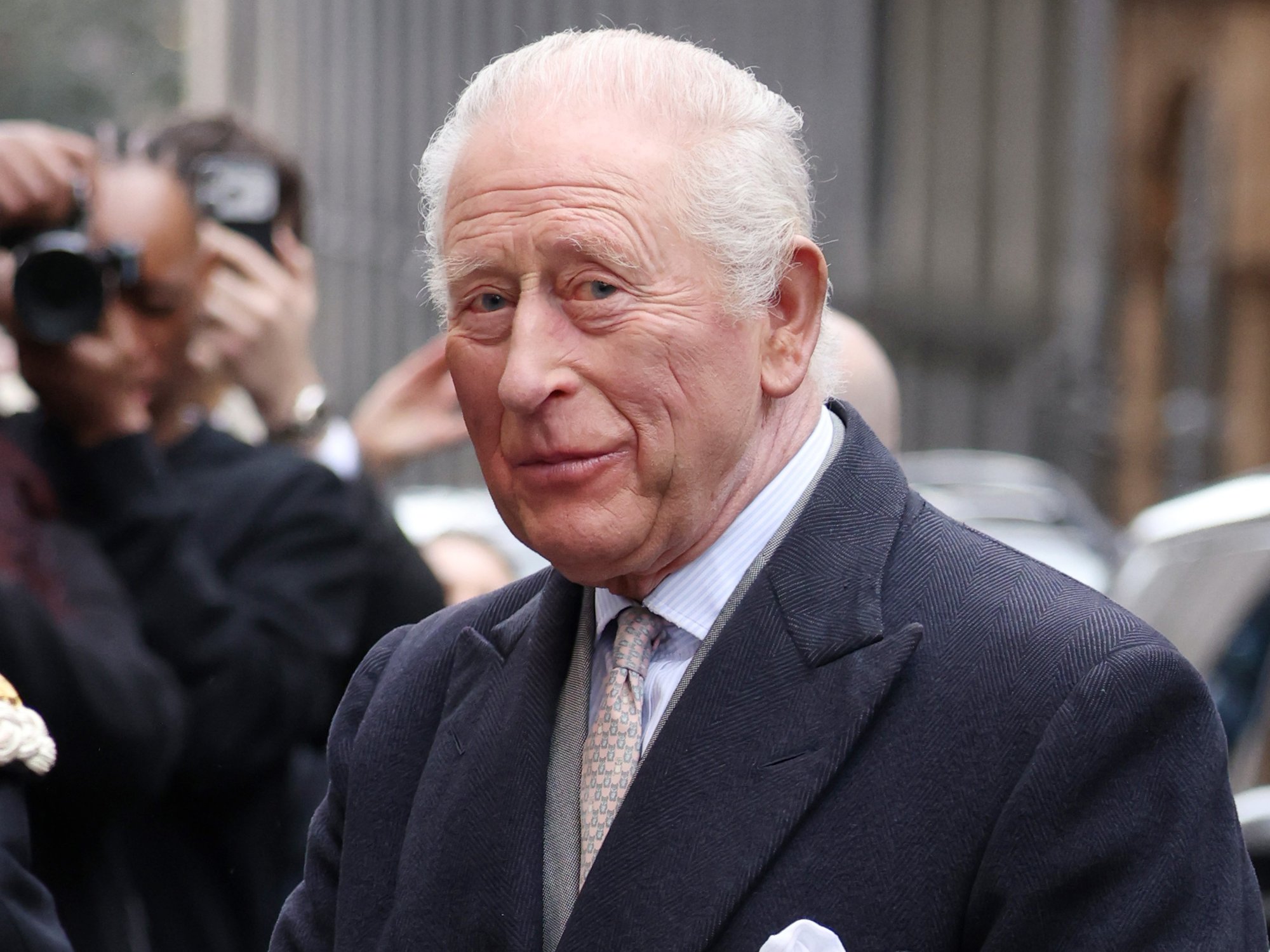 King Charles's appearance at London Fashion Week following Andrew's arrest leaves onlookers stunned