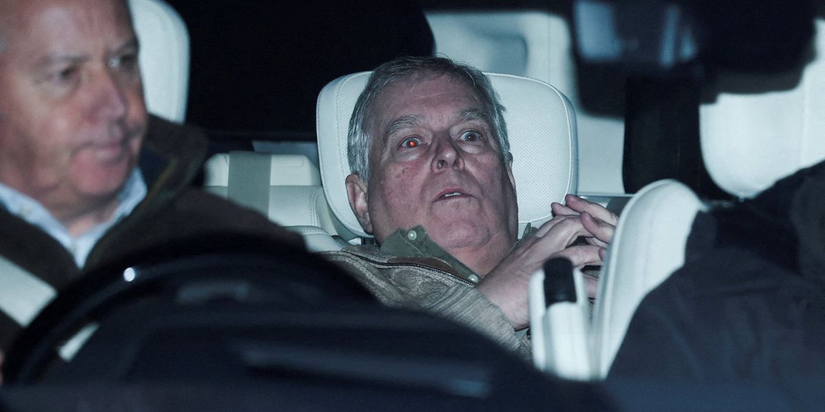 Andrew Mountbatten-Windsor pictured in back of car as former royal released from police station Andrew Mountbatten-Windsor pictured in back of car as former royal released from police station