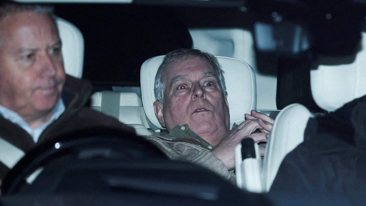 Andrew Mountbatten-Windsor pictured in back of car as former royal released from police station