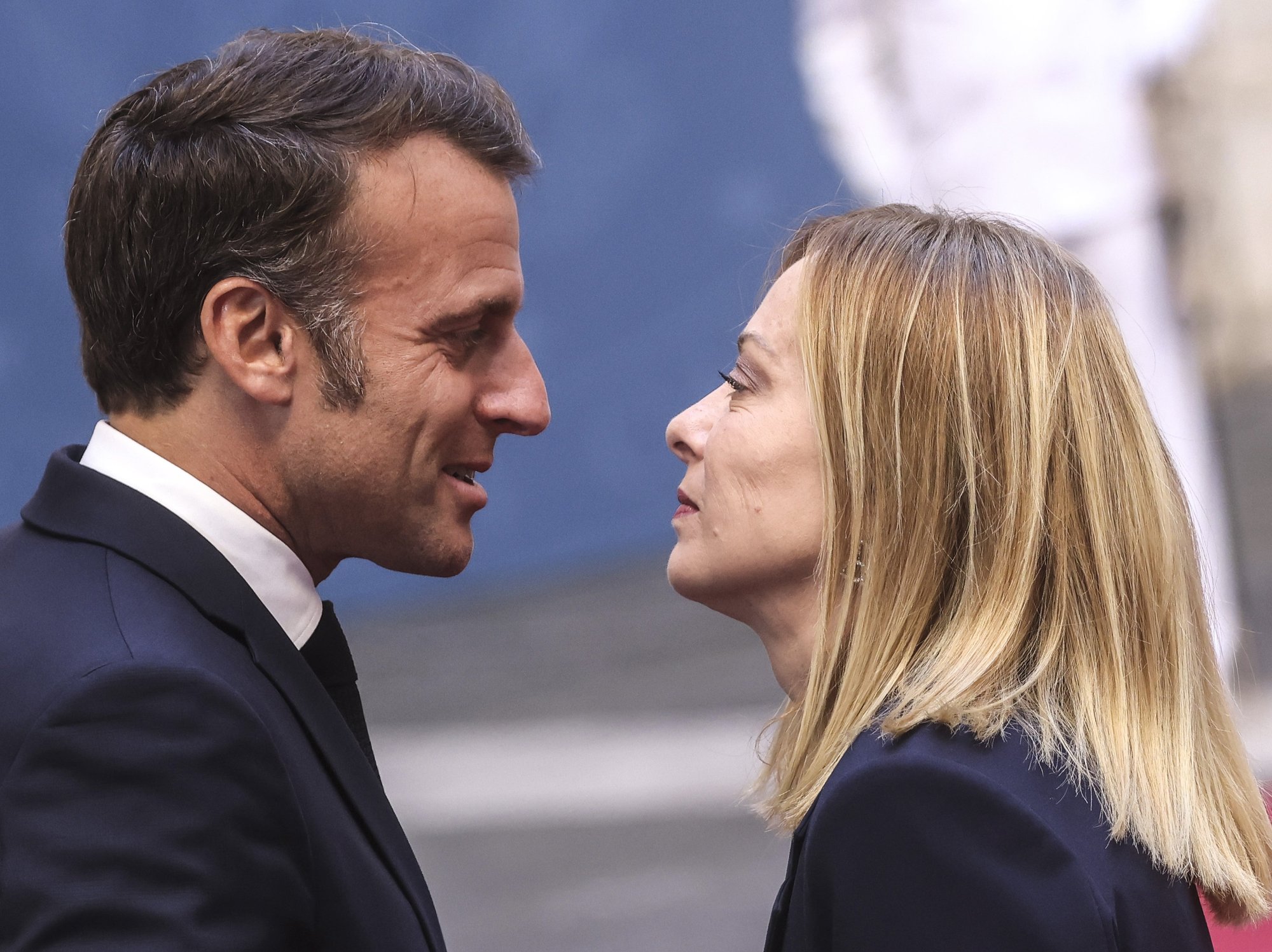 'Stay in your lane!' Emmanuel Macron sneers at Italian PM for mourning murdered right-wing student
