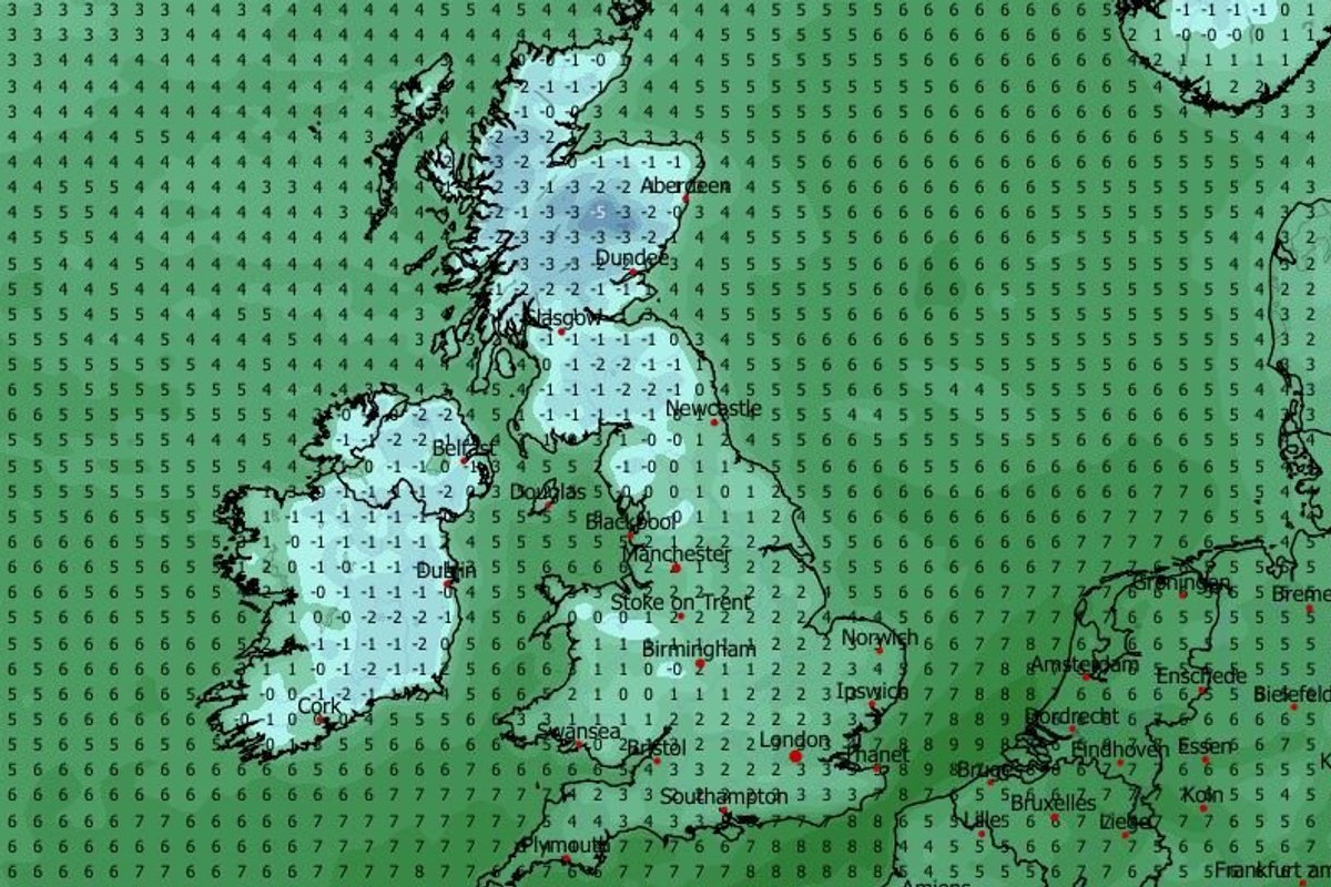 UK weather: Temperatures set to drop to -5C after warmest day of 2026 so far as 'month of rain' sweeps Britain