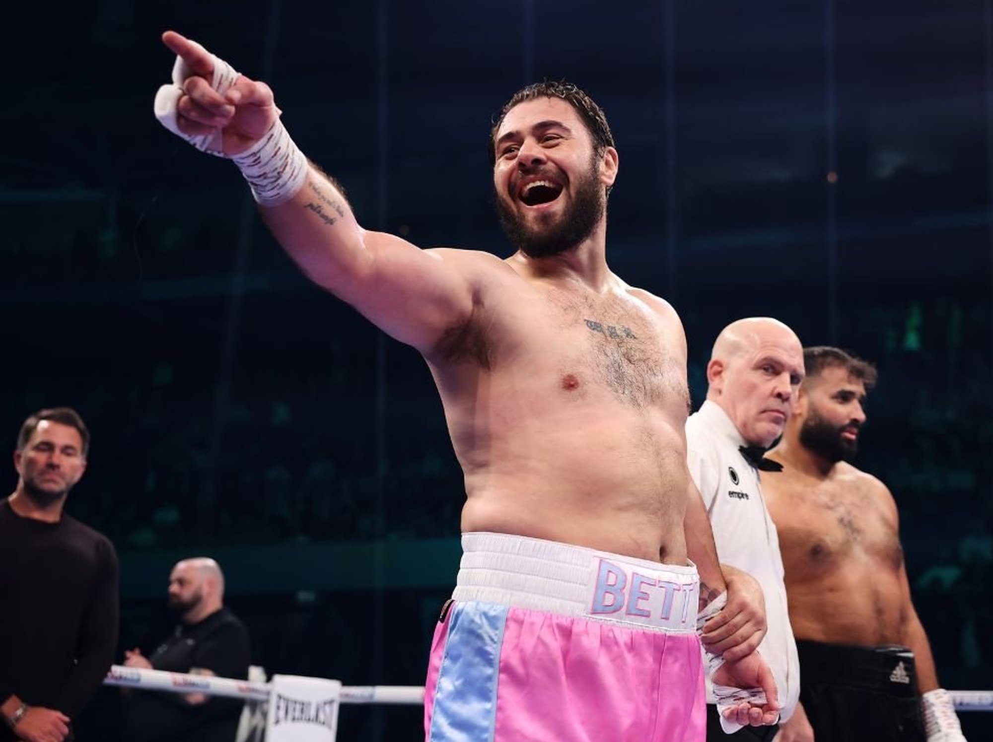 Dave Allen pays tribute to Eddie Hearn after first-round knockout victory in humorous interview