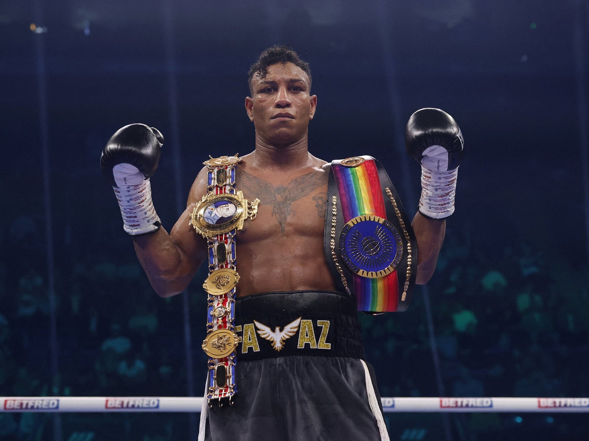 Trafficked immigrant becomes British boxing champion as Eddie Hearn pleads: 'Give him a passport!'