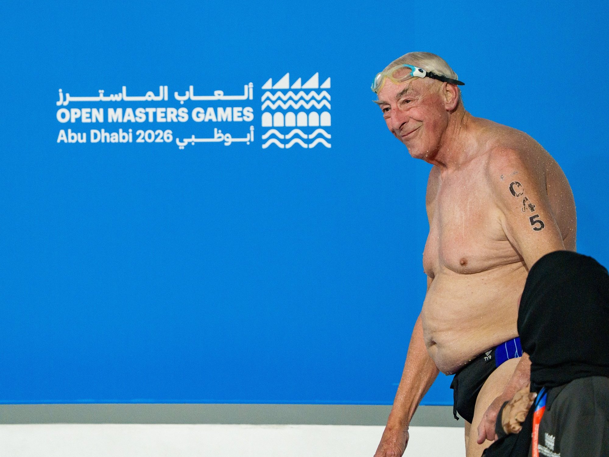 British swimmer, 84, wins five gold medals at international competition and sets sights on more glory