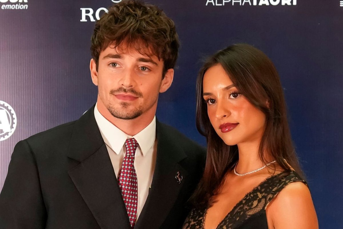 Charles Leclerc marries influencer girlfriend as duo seen driving off in spectacular £9m Ferrari