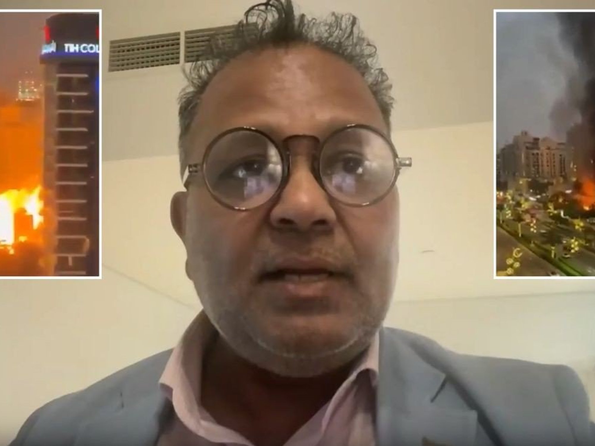 Briton in Dubai shares fresh footage after 'scary' Iran strikes as expats fear being left stranded