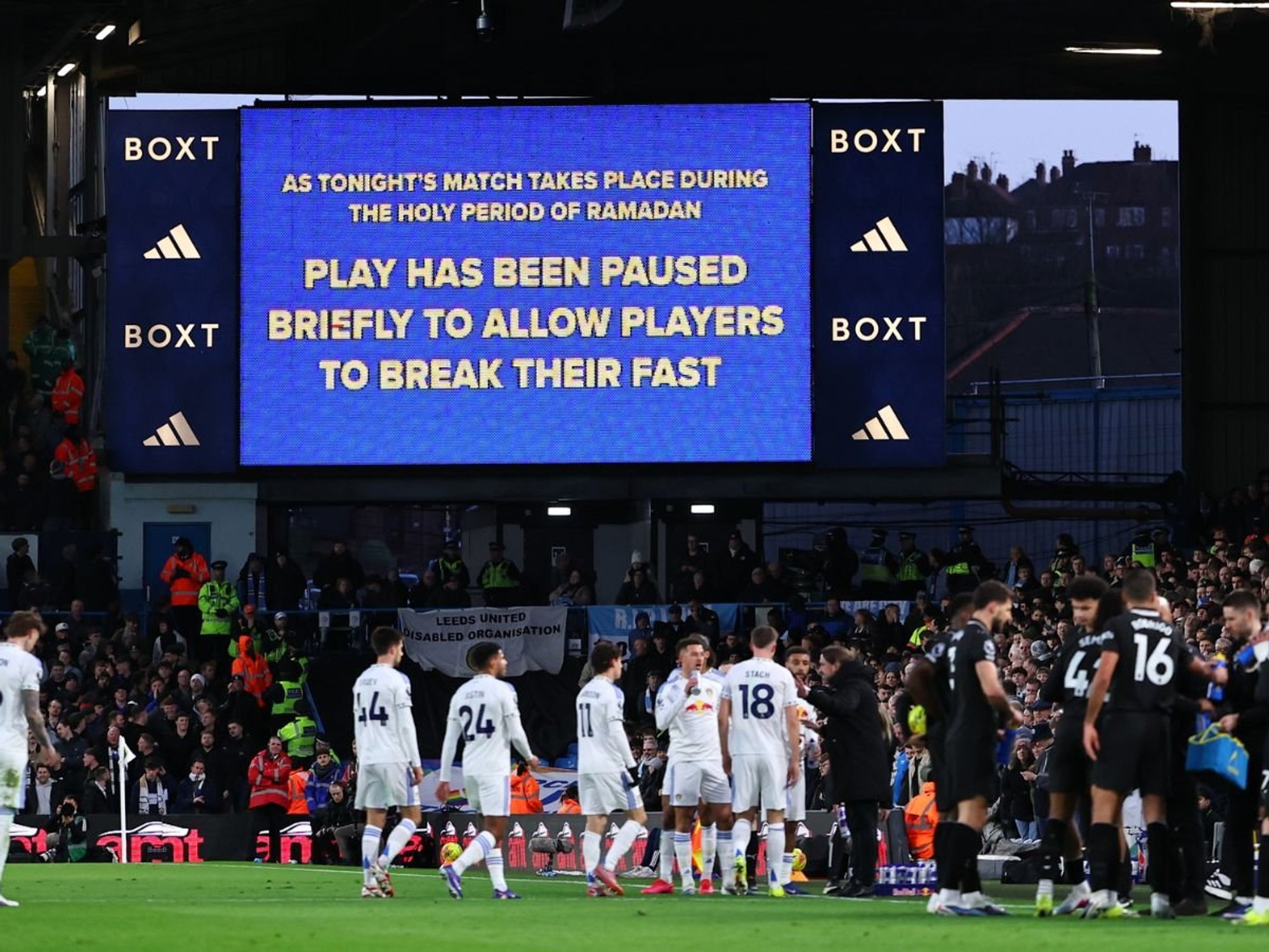 Leeds United's potential punishments after fans booed Ramadan break during Premier League match w...