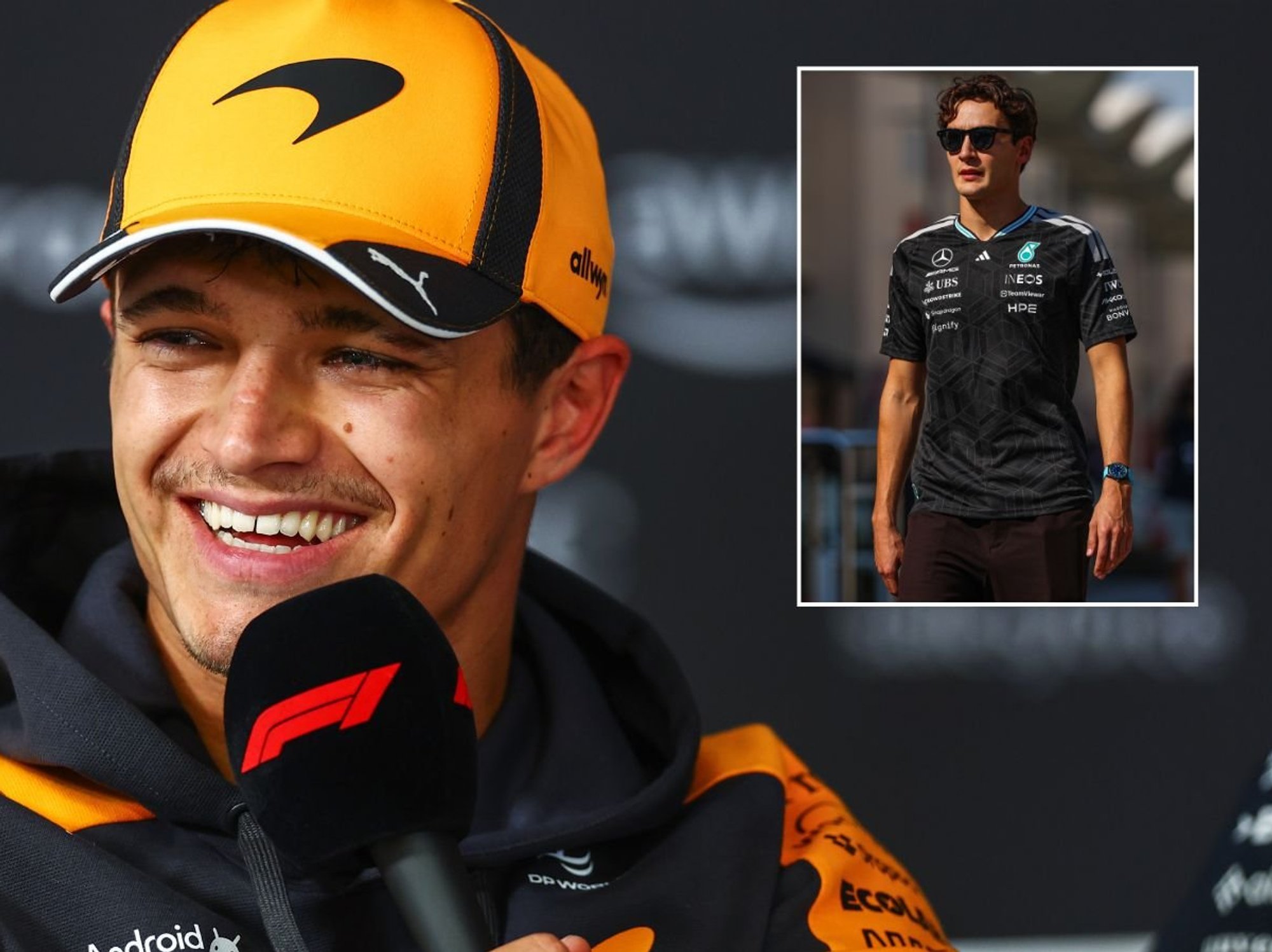 Lando Norris aims savage dig at George Russell as British duo prepare for start of new F1 season