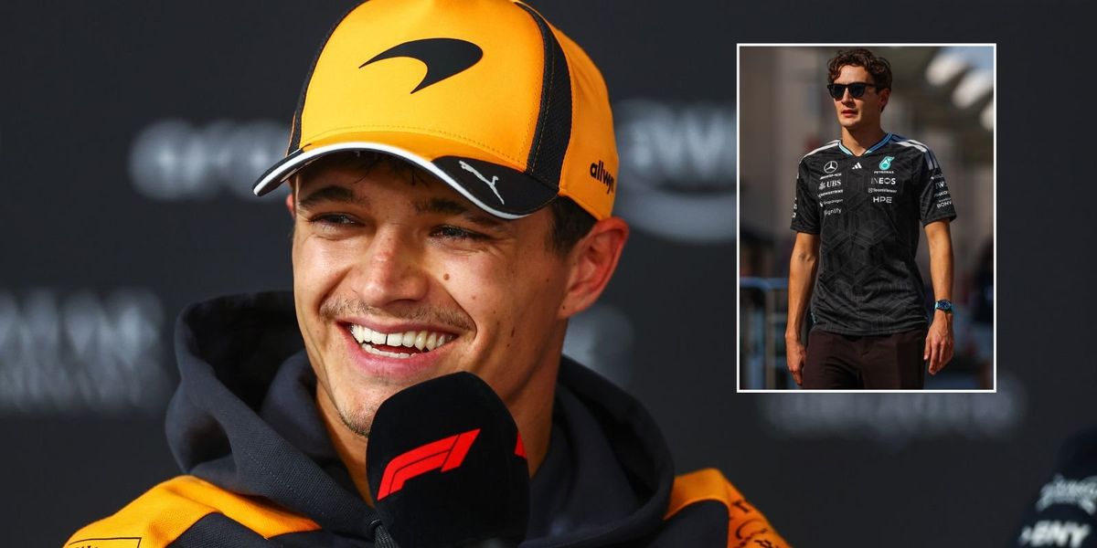 Lando Norris aims savage dig at George Russell as British duo prepare for start of new F1 season Lando Norris aims savage dig at George Russell as British duo prepare for start of new F1 season