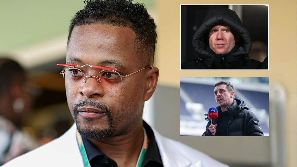 Patrice Evra furious with Paul Scholes and Gary Neville as Man Utd icon hits out at old teammates