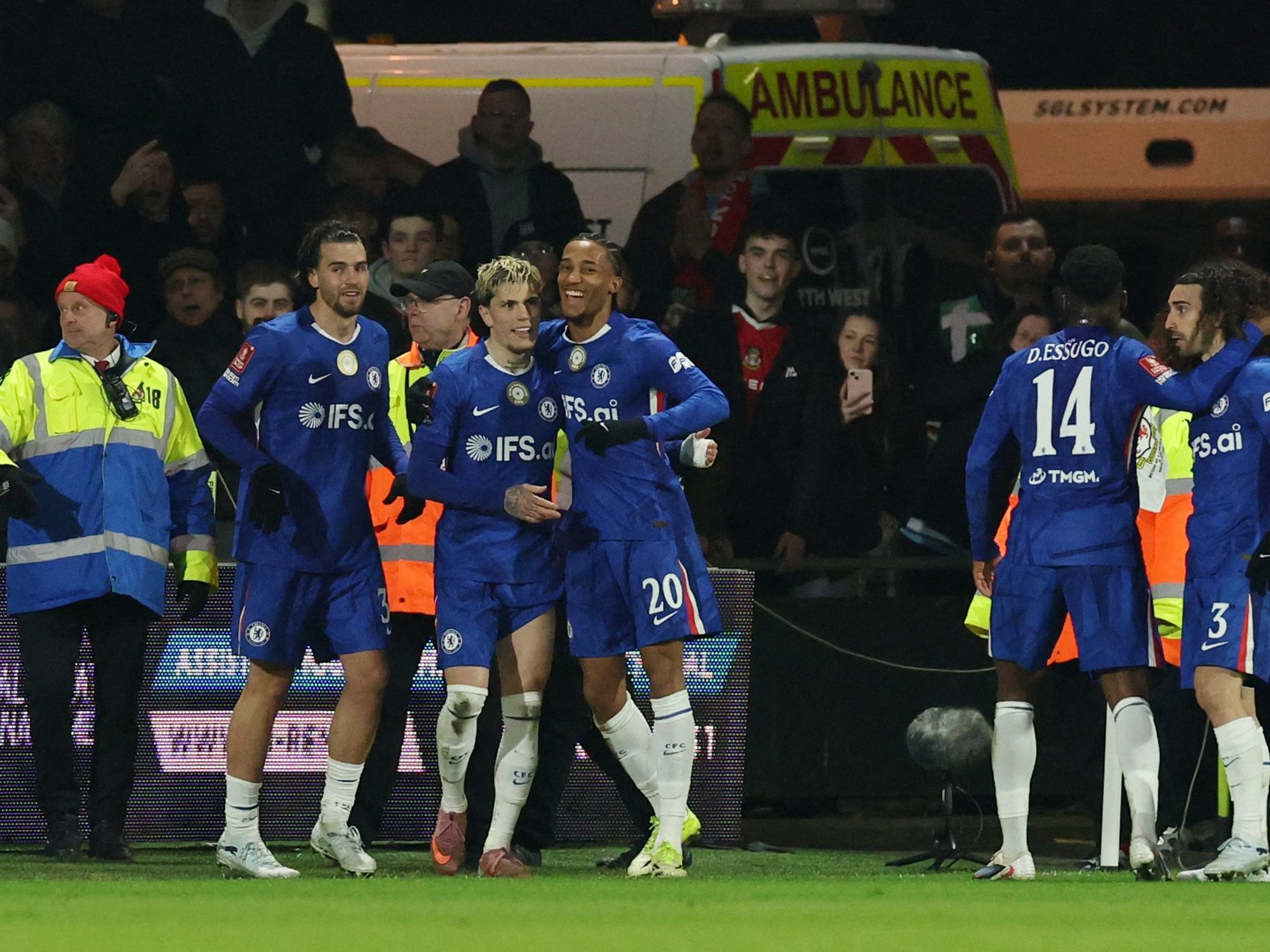 Chelsea edge 10-man Wrexham in six-goal FA Cup thriller to spare Liam Rosenior's blushes
