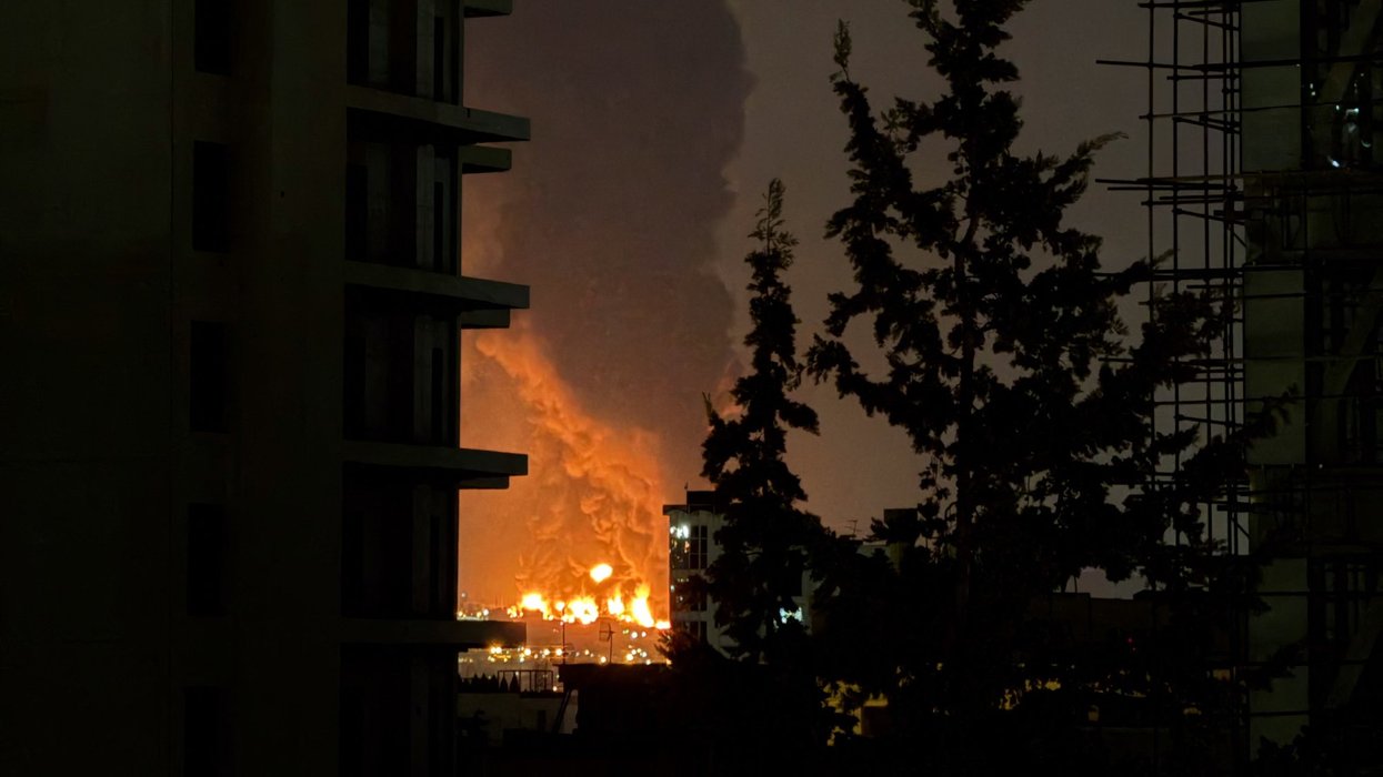 Massive fire above skies of Tehran as Israel strikes Iran oil depot
