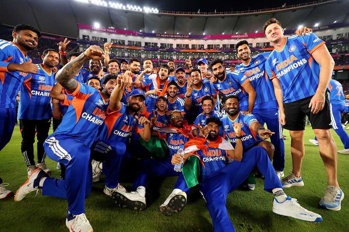 India make history after thrashing New Zealand in T20 World Cup final to defend title