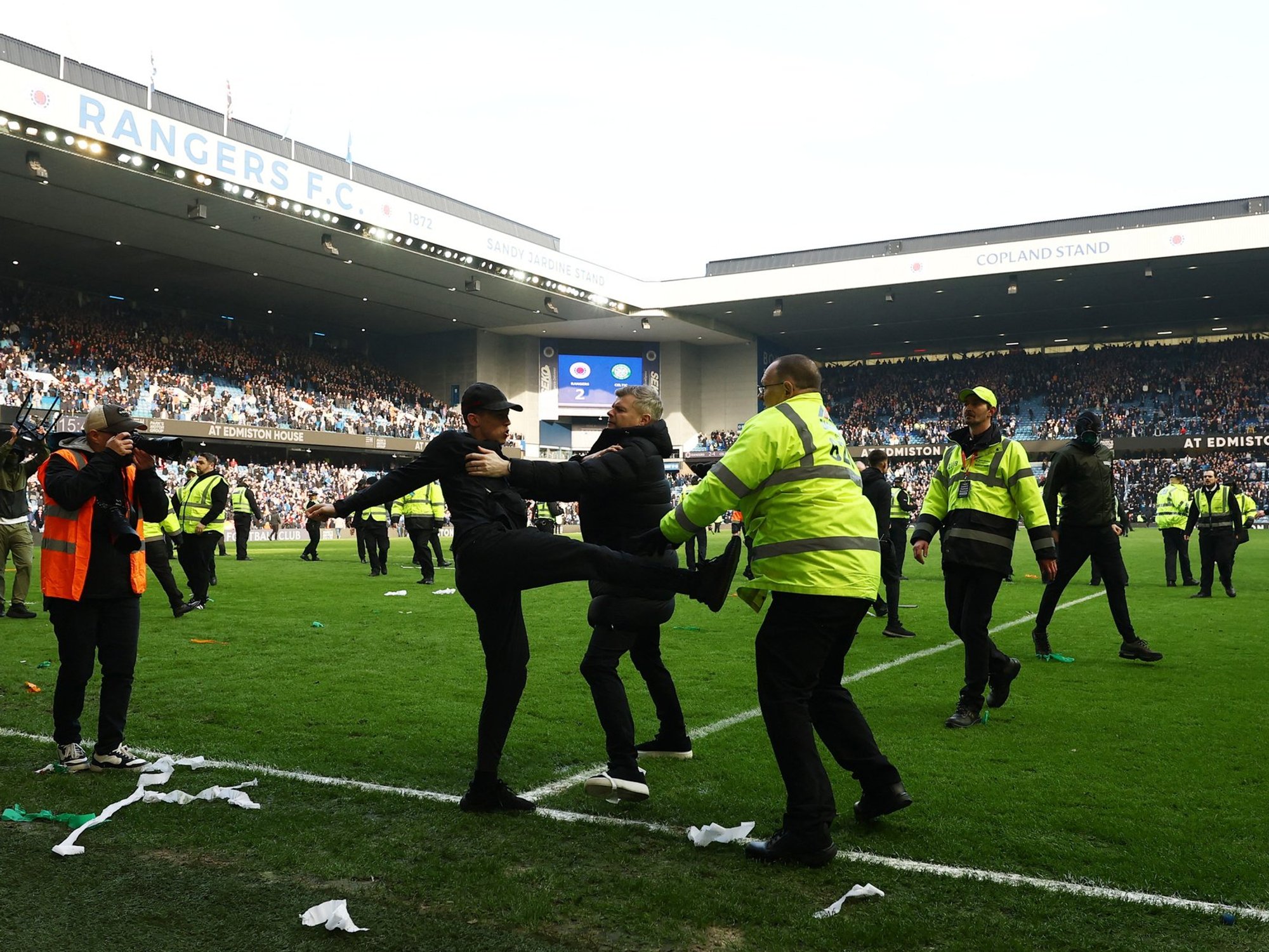 Police Scotland make arrests after 'shameful' Rangers vs Celtic clash ends in violent scenes