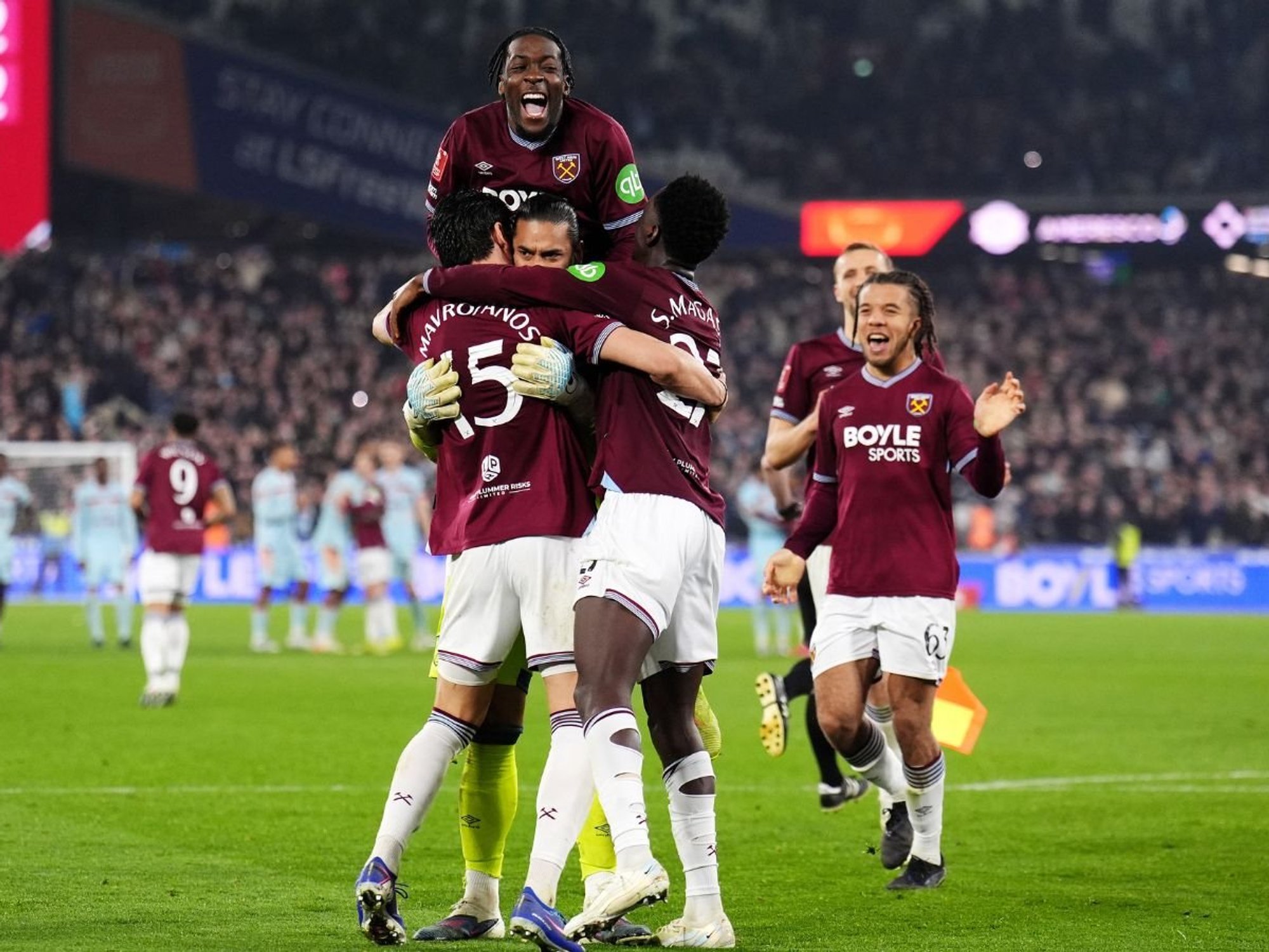 West Ham into FA Cup quarter-finals after audacious Brentford penalty attempt goes disastrously w...