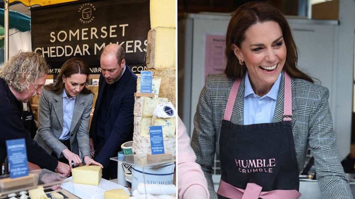 Catherine and William help out at Borough Market as they get their hands dirty at iconic food destination