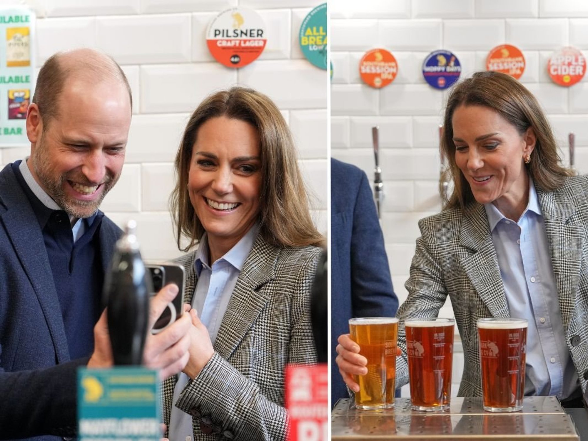 Prince William and Catherine take on Bermondsey Beer Mile as Princess of Wales pours perfect pint