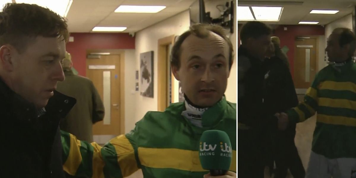 Cheltenham jockeys at centre of ‘racism row’ shake hands on live TV to end dispute Cheltenham jockeys at centre of ‘racism row’ shake hands on live TV to end dispute