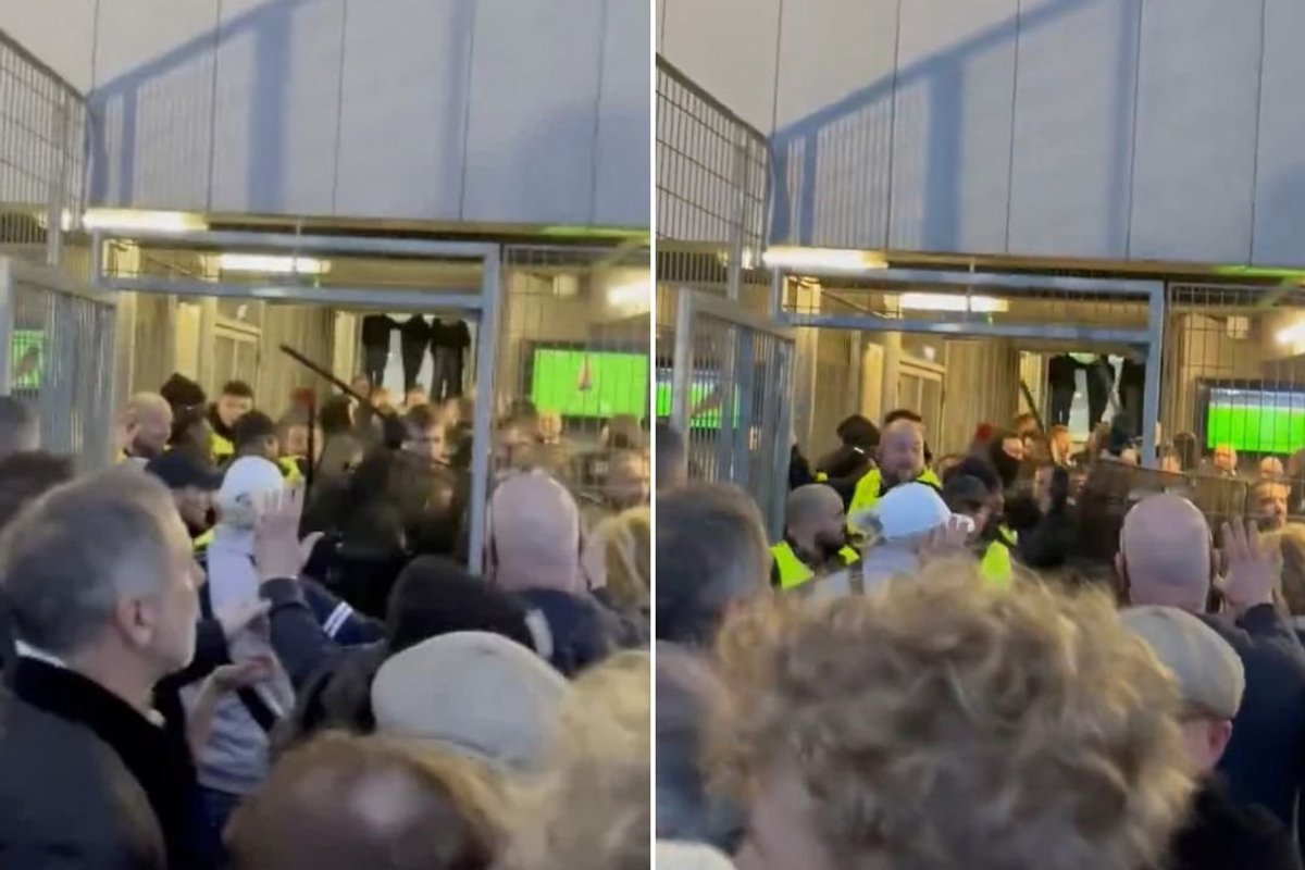 Aston Villa fans beaten by French police with batons before Europa League clash