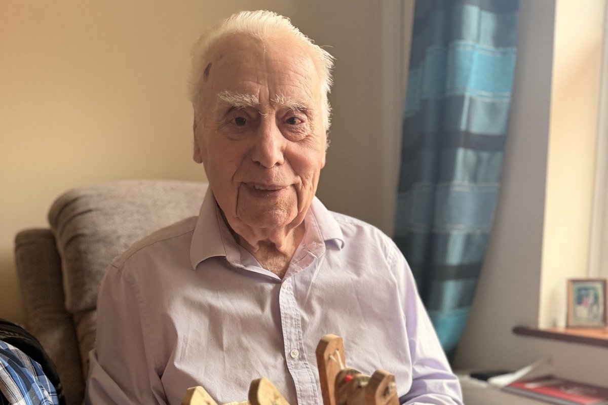 Pensioner, 91, donates 300 handmade wooden toys to charity - 'He wants to bring joy to everyone!'
